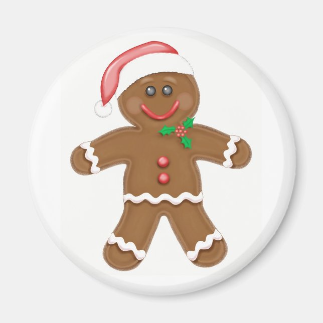 Gingerbread Man Magnet (Front)