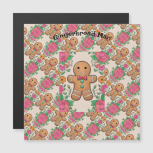 Gingerbread Man Magnetic Invitation