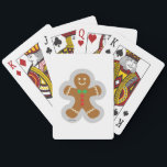 Gingerbread Man Making The Angel In The Snow Playing Cards<br><div class="desc">A gingerbread man making the angel in the snow.</div>