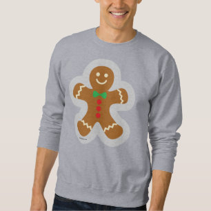 Gingerbread Man Making The Angel In The Snow Sweatshirt