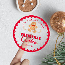 Gingerbread man modern clear Christmas Cookies