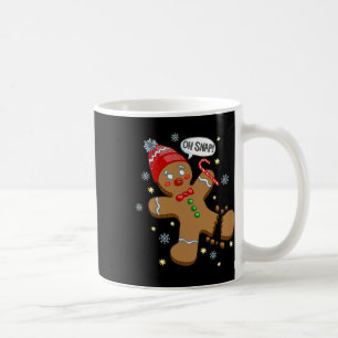 Gingerbread Man Oh Snap Christmas Coffee Mug