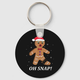 Gingerbread Man Oh Snap Christmas Cookie Costume B Key Ring