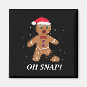 Gingerbread Man Oh Snap Christmas Cookie Costume B Magnet