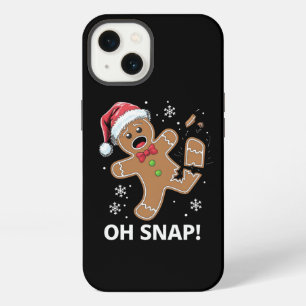 Gingerbread Man Oh Snap Christmas Funny Cookie iPhone 13 Case