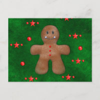 Gingerbread Man on Green