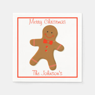 Gingerbread Man Paper Napkins