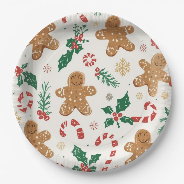 Gingerbread man paper plates (Front)