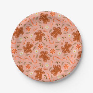 Gingerbread Man Paper Plates