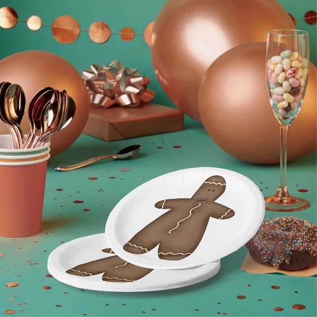 Gingerbread Man Paper Plates (Creator Uploaded)