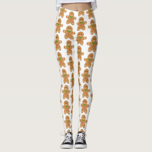 Gingerbread Man Pattern Leggings