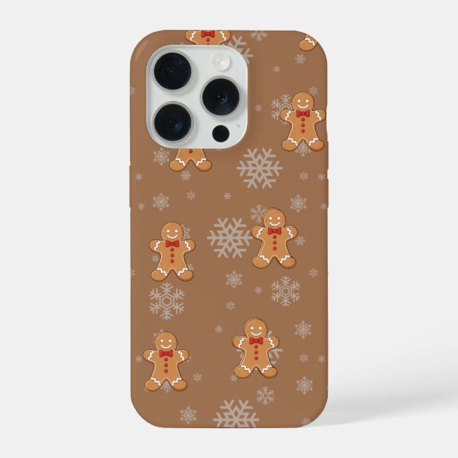 Gingerbread Man Phone Case – Cute Christmas Design (Back)