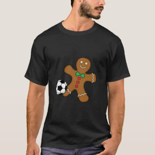 Gingerbread Man Playing Soccer T-Shirt