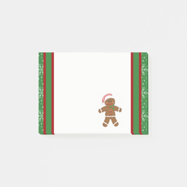Gingerbread Man Post-it Notes (Front)