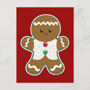 Gingerbread Man Postcard