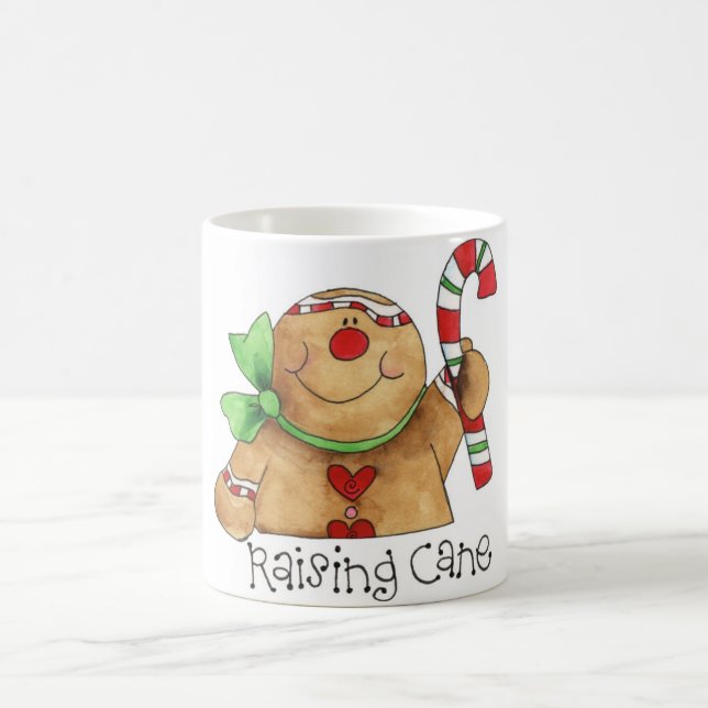 Gingerbread Man Raising Cane Mug (Center)