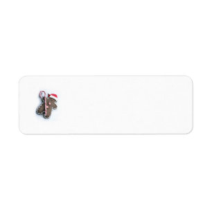 Gingerbread Man return address lable Label