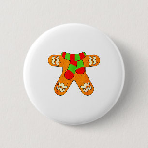 Gingerbread Man Shirt Adult Kids Men Women Cookie 6 Cm Round Badge