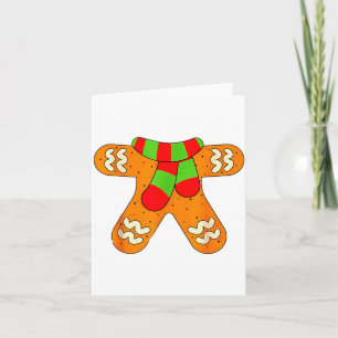 Gingerbread Man Shirt Adult Kids Men Women Cookie Card