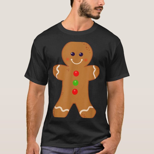 Gingerbread Man Shirt Christmas Cookie Baking Holi (Front)
