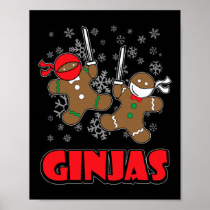 Gingerbread Man Shirt - Christmas In July Gifts Poster