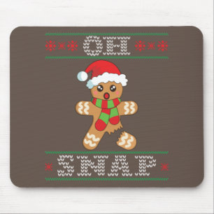 Gingerbread Man Shirt Gift Oh Snap Christmas Ugly Mouse Pad