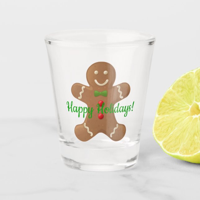 Gingerbread Man Shot Glass (Front)