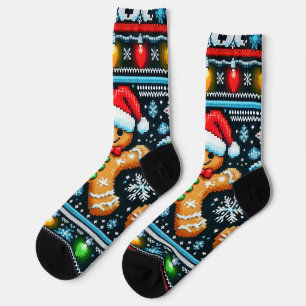 Gingerbread man Sock