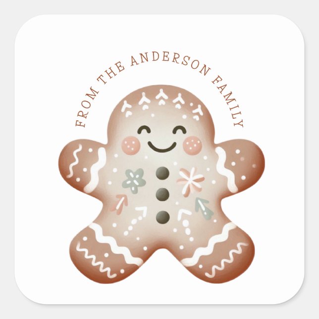 Gingerbread Man Sticker (Front)