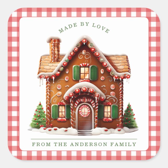 Gingerbread Man Sticker (Front)