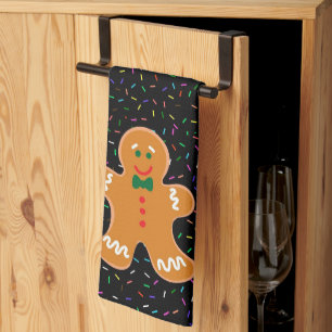 Gingerbread Man  Tea Towel