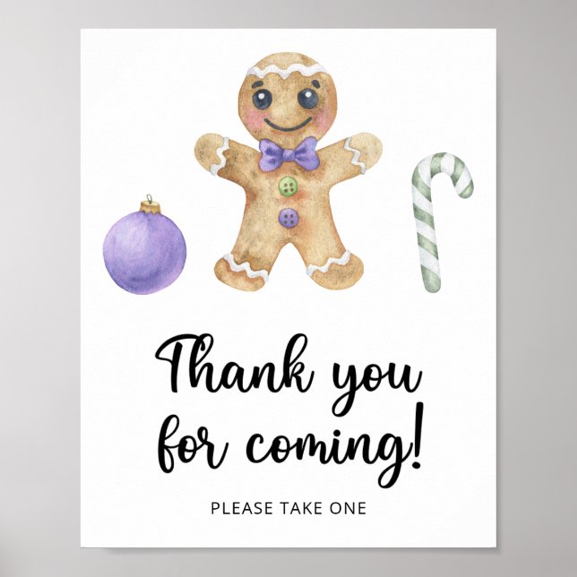 Gingerbread man \ Thank you for coming  Poster (Front)