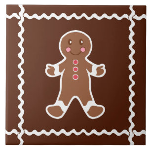 Gingerbread Man Trivet Tile