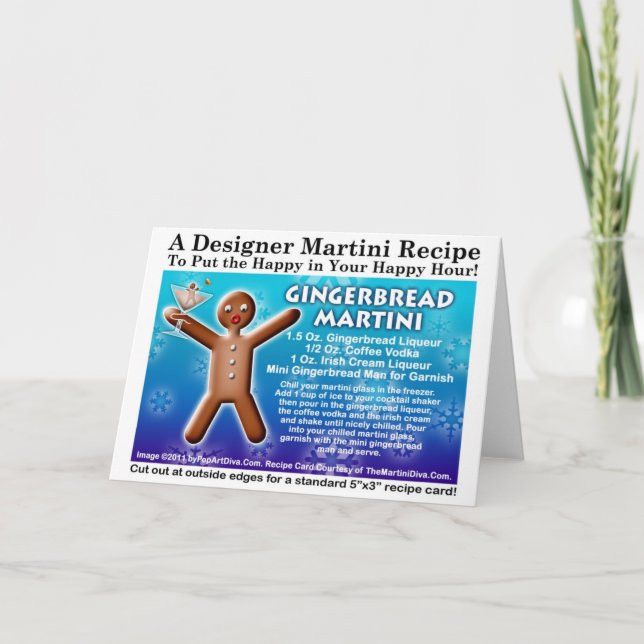 Gingerbread Martini Recipe Card (Front)