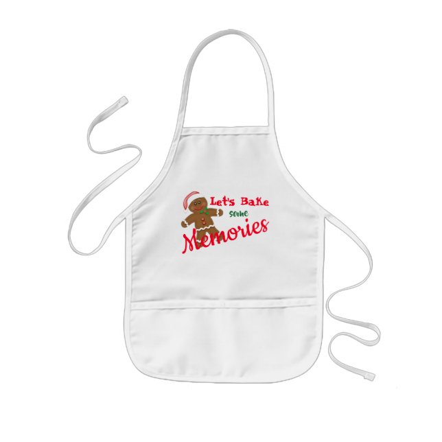Gingerbread Memories Kids Apron (Front)