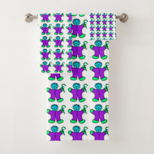 Gingerbread Men Bath Towel Set