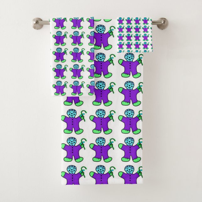 Gingerbread Men Bath Towel Set (Insitu)