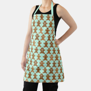 Gingerbread Men Christmas Pattern Apron