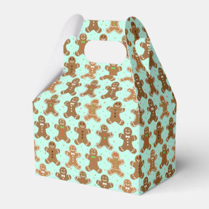 Gingerbread Men Christmas Pattern  Favour Box