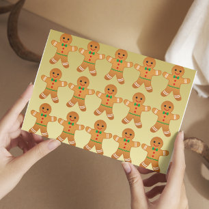 GINGERBREAD MEN - HAPPY HOLIDAYS postcard