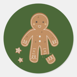 Gingerbread Men Holiday Sticker