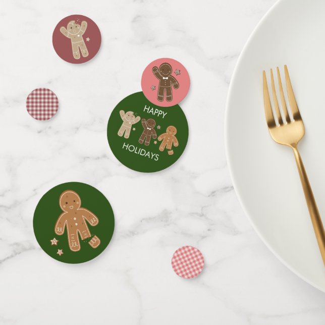 Gingerbread Men Holiday Table Confetti (Group)
