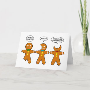 Gingerbread Men Humour Holiday Card