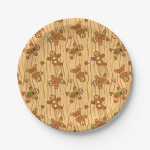 Gingerbread Men Medley Paper Plate