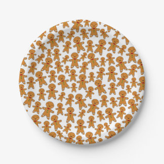Gingerbread Men Paper Plate