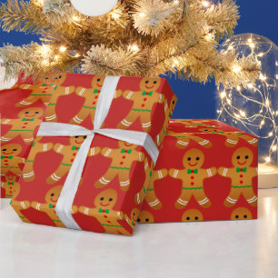 Gingerbread Men Pattern - Wrapping paper