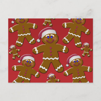 Gingerbread Men Postcard