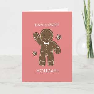 Gingerbread Men Sweet Holiday Greeting Card
