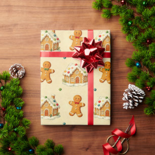 Gingerbread Men Wrapping Paper
