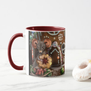Gingerbread Mouse Christmas Mug